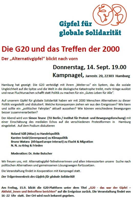 Die G20 und das Treffen der 2000