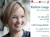 Kathrin Lange liest und spricht am 21.5 um 18:30