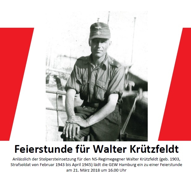 Feierstunde für Walter Krützfeldt