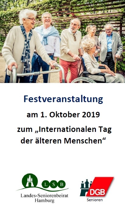 Festveranstaltung am 1. Oktober 2019 zum „Internationalen Tag der älteren Menschen“ 