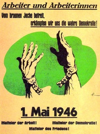 Plakat 1. Mai 1946