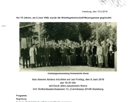 70 Jahre Arbeitsgemeinschaft Neuengamme