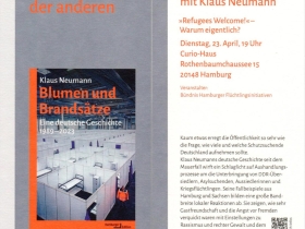Buchvorstellung und Diskussion mit Prof. Klaus Neumann am Dienstag, 23. April, 19 Uhr, im Curio-Haus