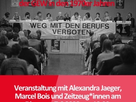 Foto: © Michael Meyborg / Konferenz gegen die Berufsverbote mit internationalen Gästen im Gustav-Radbruch-Haus, Hamburg, 3. September 1976