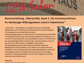 Buchvorstellung „Täterprofile, Band 3. Die Verantwortlichen im Hamburger Bildungswesen unterm Hakenkreuz“