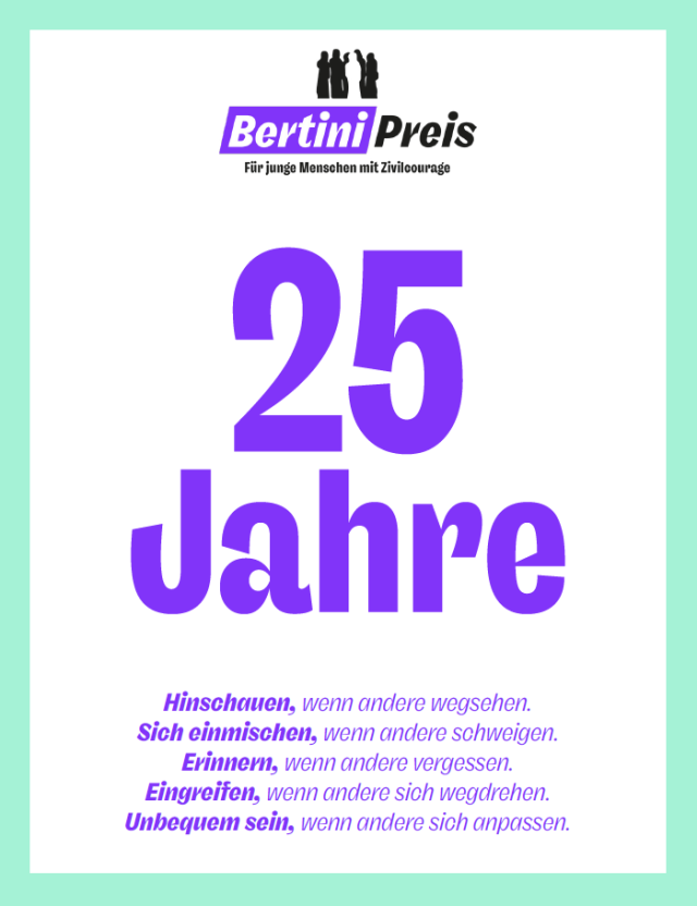25 Jahre BERTINI-Preis – Veranstaltungen