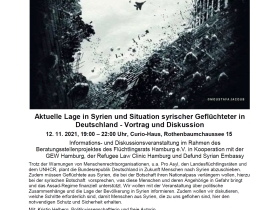 Aktuelle Lage in Syrien und Situation syrischer Geflüchteter in Deutschland - Vortrag und Diskussion